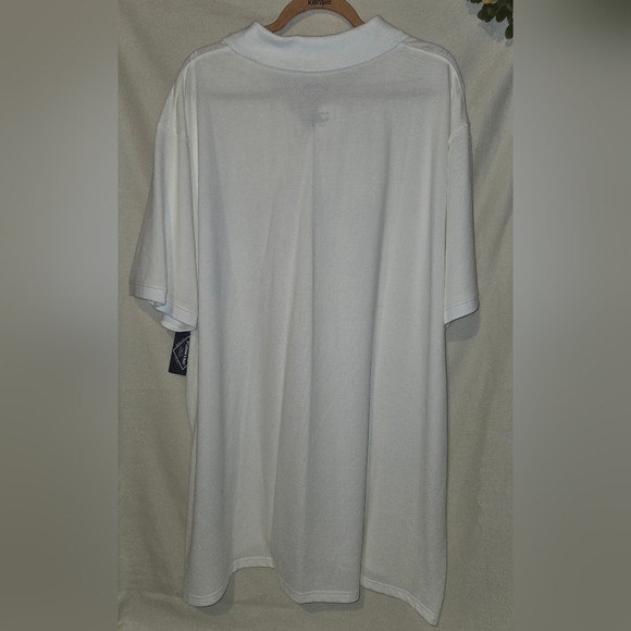St. John's Bay Classic White Polo Shirt Essential Big And Tall 4XL - Picture 2 of 10